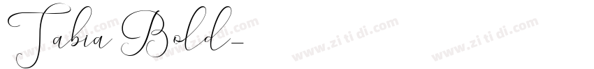 Tabia Bold字体转换